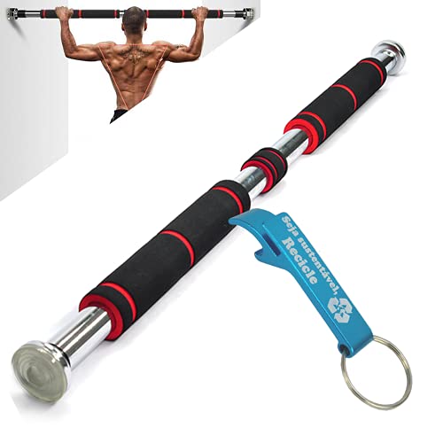 Barra de Exercícios para Porta Flexão Multifuncional 62 a 100 cm + Chaveiro CBRN16068