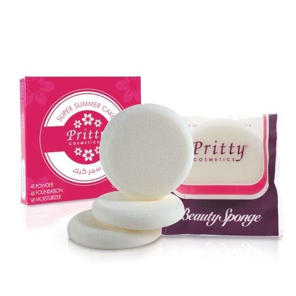 Pritty Summer Cake Beauty Sponge, White