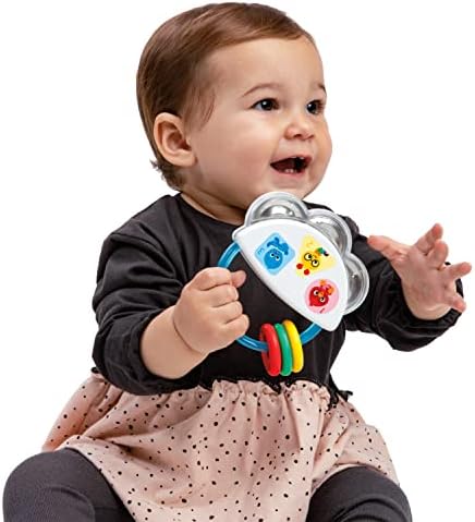 Baby Einstein, Tiny Tambourine Musical Toy & Rattle, Multicolored (12925)