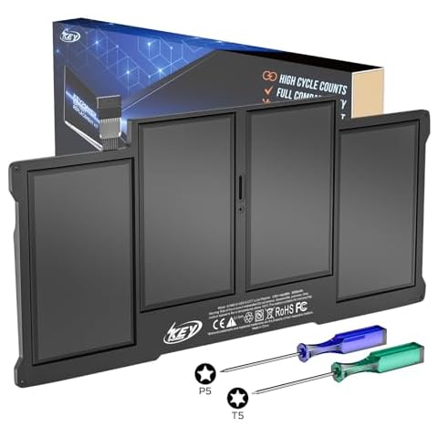 Key Power A1466 Battery, 13 inch MacBook Air Battery Replacement for A1466 (Mid 2012/2013, Early 2014/2015, 2017), A1369 (Late 2010, Mid 2011), Compatible Laptop Battery Models A1496 A1377 A1405 Cover