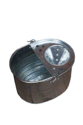 Apollo Gardening - Cubo de fregona Tradicional, Metal galvanizado, 10 litros