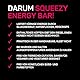 Squeezy Energy Bar (Kirsche + Koffein) 12er Pack - Kohlenhydratreicher Energieriegel - Fitness & Energie Booster für den Ausdauersport - Mit 50 mg Koffein pro Riegel