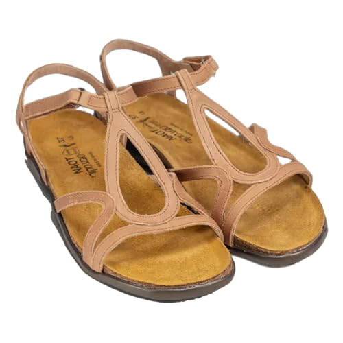 Image of NAOT Footwear Women's Dorith Sandal with Cork Footbed and Arch Support Footbed - Adjustable Sandal With Backstrap - Comfort and Support - Lightweight and Perfect for Travel - Narrow to Medium Fit