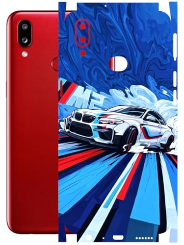 Image of AtOdds - Full Body Back Screen Guard Protector Film - Lamination Wrap Skin Sticker Compatible with Samsung Galaxy A10s | Scratchproof Matte Finish (BWM)