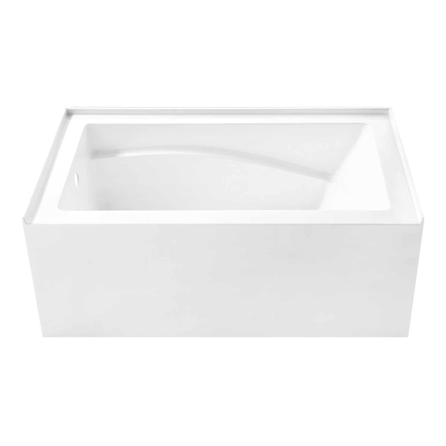北投の湯NO25-2532 Aqua Eden VTAM5432L22D 54-Inch Anti-Skid Acrylic 3-Wall Alcove Tub