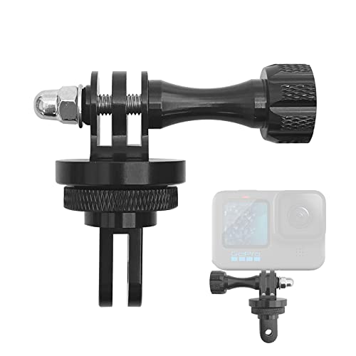 Aluminum Camera Tripod Adapter,1/4'-20 Conversion Adapter Mounts with Thumbscrew Compatible with Gopro Hero,insta360,and Other Standard 1/4 Action Cameras Accessories