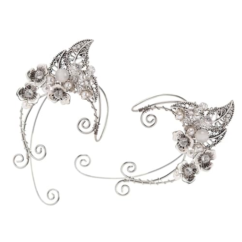 LRXIYODE �G���t�̃C���[�J�t �����N���b�v ���菗���p�C���[�N���b�v �y�A �t�@�b�V�����p�[�e�B�[�p�A�N�Z�T���[ ���̎q�̉؂₩�Ȏʐ^�B�e�p�W���G���[