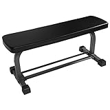 XMark Fitness Flat Weight Bench with Dumbbell Rack XM-4414
