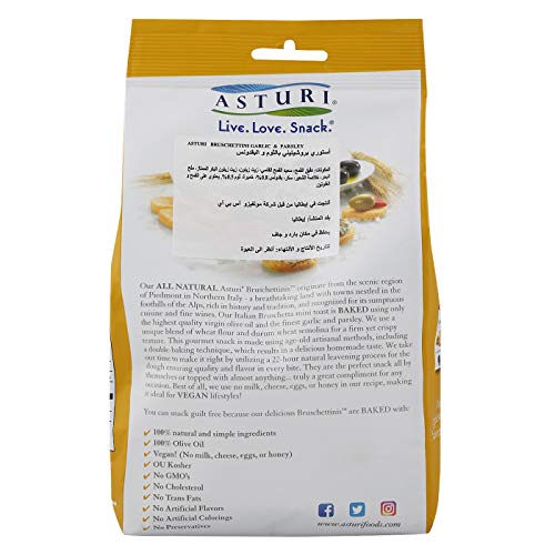 Asturi Bruschettini, Garlic and Parsley, 4.23 Ounce - image 4