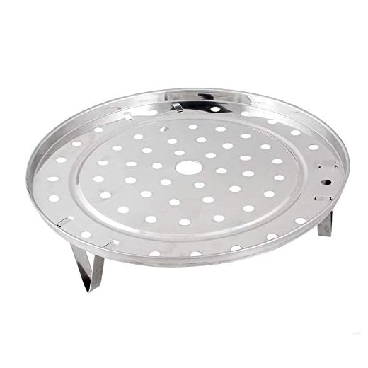 Steaming Rack Household Stainless Steel Cooking Ware Thickened Steaming Rack Stand (10 inch)