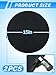 Bigmeta Round Splash Pad for Oil Drain Pan, Fit 1.5-20 Gal Drip Catcher Pan, Heat-Resistant, No Splatter Change Mat for Car Transmission Oil Changing Drain Tray (2 Pcs)