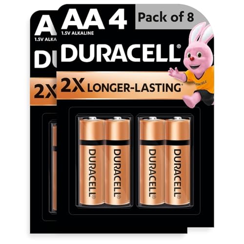 Image of Duracell India's #1 Ranked Battery for Everyday Devices Clock Remote Toys Hair Trimmer Health Monitor Machines (AA Alkaline, Pack of 8)