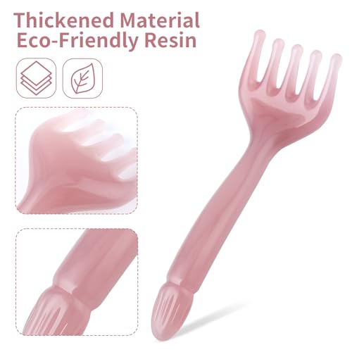 2Pcs Head Massager Five Claw Handheld Comb Resin Relax Massage Tool Portable Manual Relaxation Scalp Tool for Father's Day Mother's Day Gifts Soothing Head Neck Lymph Massage Acupoint Treatment - Image 2