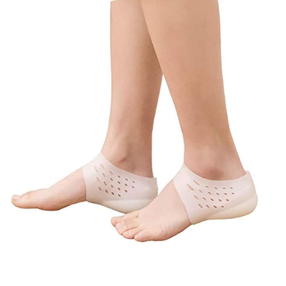 Invisible Height Increase Socks Heel Pads Invisible Non-Slip Silicone Shoe Lift Cushion Universal Half Height Increasing Heel Protector Pads for Women and Men (B0D8VVSJ5K) Amazon Price History, Amazon Price Tracker