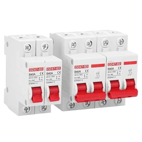 Disyuntor MCB de CC 2P 20A para proteger sistemas de corriente continua de 12V-110V