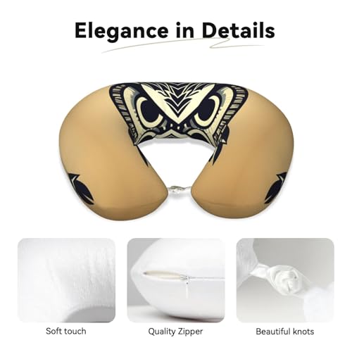 Almohada de viaje de espuma viscoelástica negro talla única miniatura 4