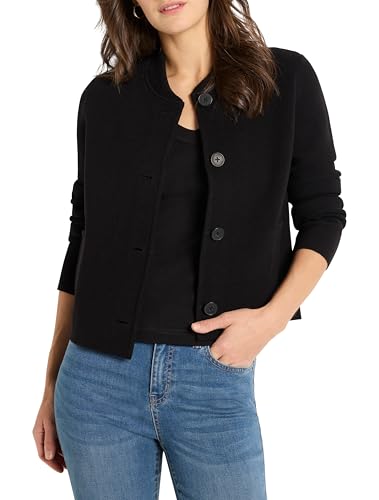 NIC+ZOE Women's Knit Bomber Jacket2