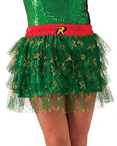 Secret Wishes Dc Comics Justice League Superhero Style Adult Skirt With Sequins Robin, Red, One Size #TOP15