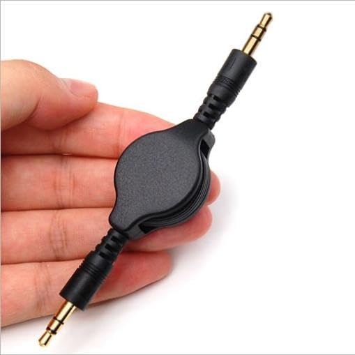 Cable Auxiliar Retráctil 3.5mm Jack Negro miniatura 7