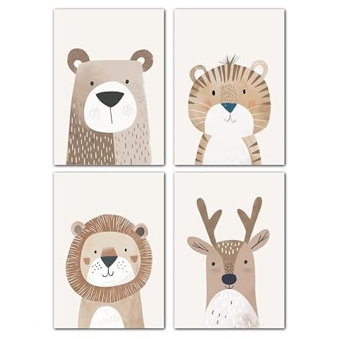Affiches animaux chambre bébé Lavema Cover