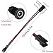 LUORNG 5PCS DC Power Socket Electric Scooter Scooter Charging Port Plug Wire Waterproof Cap 5.5x2.1mm Threaded Female Connector for Electronics Digital Remote Control Communication Products