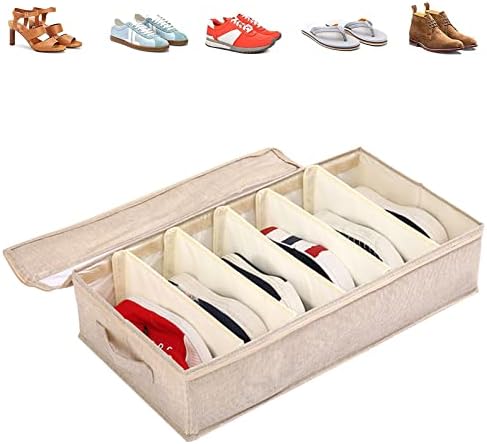 Organizador Zapatos Debajo Cama, Caja de Almacenamiento Zapatos B...