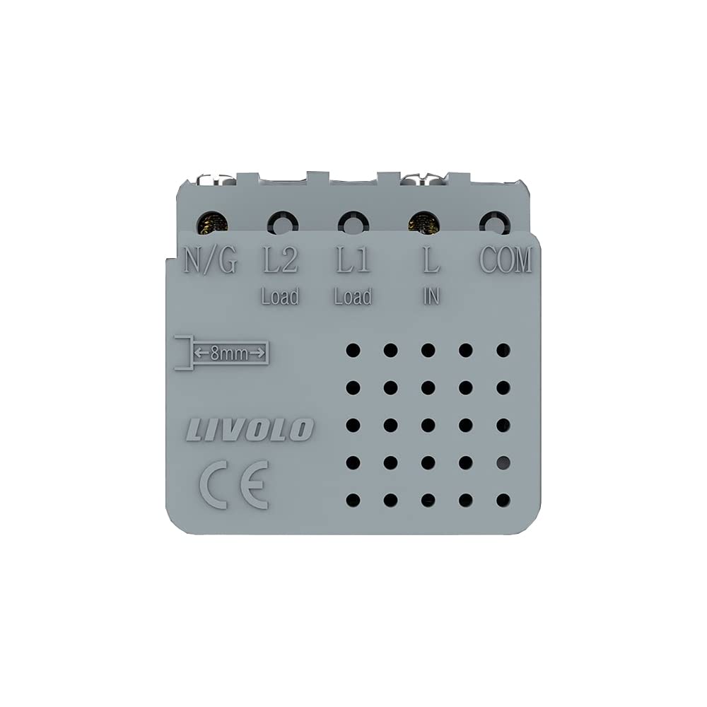 IP66 – Base de acero inoxidable resistente retráctil redonda de pared con insertos LIVOLO 088064 – Caja de suelo (inserto USB-C cargador rápido de 45 W VL-FCUC-2WP blanco)