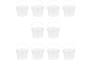Plastic Christmas Buckets with Lids