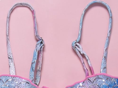 ASHER FASHION Girls' Flounce Bikini Sets Beach Sport Two Piece Swimsuit3