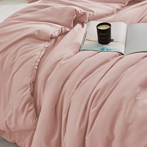 AShanlan Bettwäsche 135x200 Rosa Bettbezug mit 1 Kissenbezug 80x80 cm 2tlg – Ansicht 6