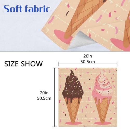 Servilletas de Tela YETTASBIN Set x6 20"x20" miniatura 7