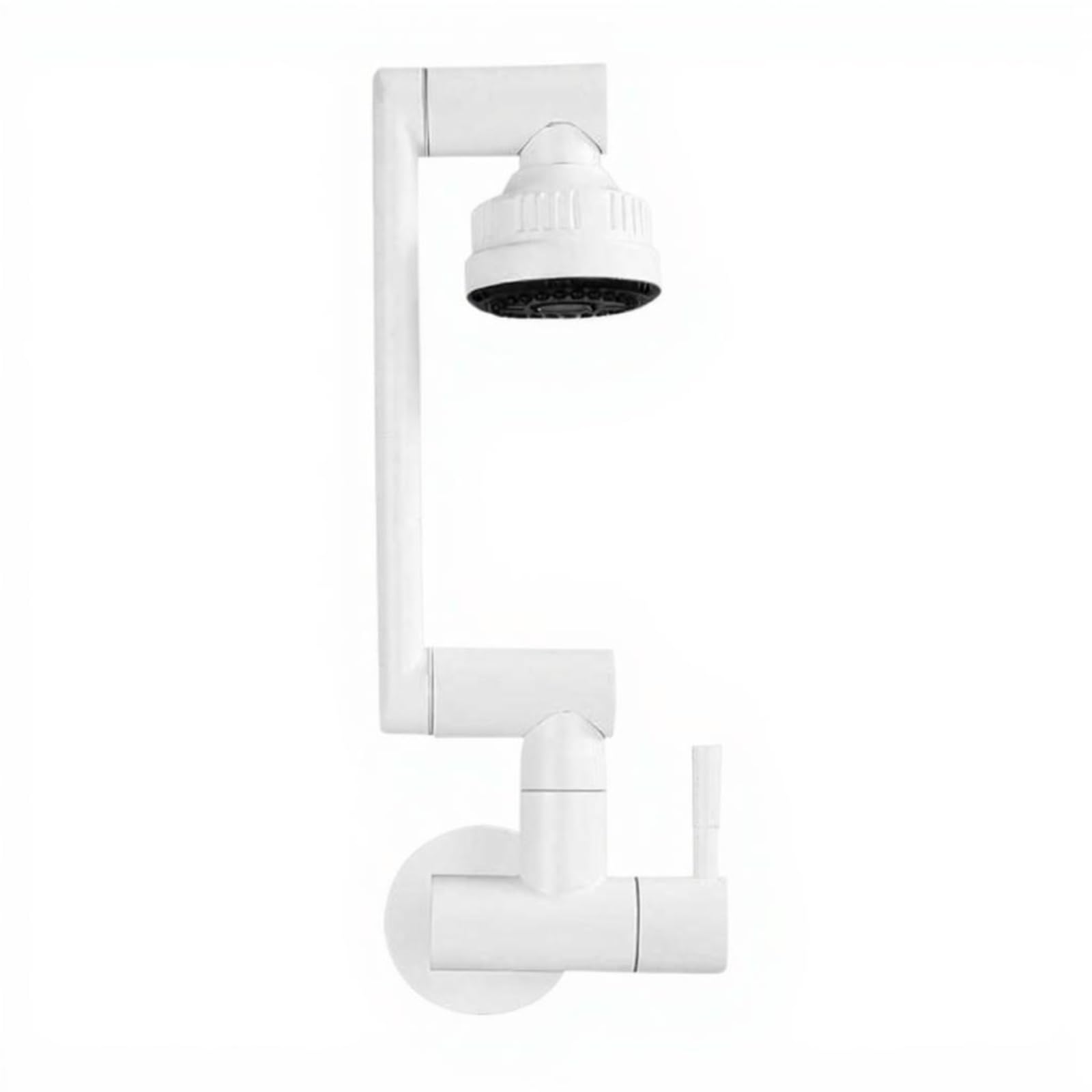 Wall Mounted Sink Faucet Rotatable Foldable Tap Utility Laundry Kitchen White Corner 4-Mode-picture-22