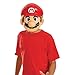 Disguise Men's Nintendo Super Mario Bros.Mario Adult Mask, Red/White/Brown, One Size