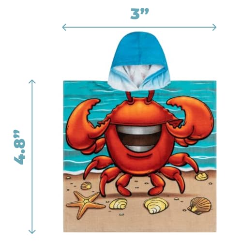 Dawhud Direct Poncho Beach Towels For Kids Towels With Hood, Hooded Bath Towel For Pool, Baby, Toddler Towels For Boys thumb #2