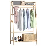 【Ahorro de espacio】- este estante para ropa le brindará un espacio de almacenamiento más grande sin ocupar demasiado lugar para colocarlo. Será un uso completo de su espacio vertical y esquina. Decore su entrada, dormitorio o patio.