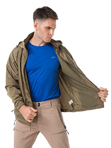 Image of Mens Windbreaker Jackets Lightweight Packable Jacket,Windproof and Dustproof