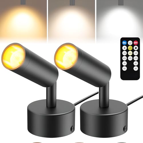 Spot LED Intérieur pour Plante et Tableau Luminaire Discret avec Minuteur Déco Salon