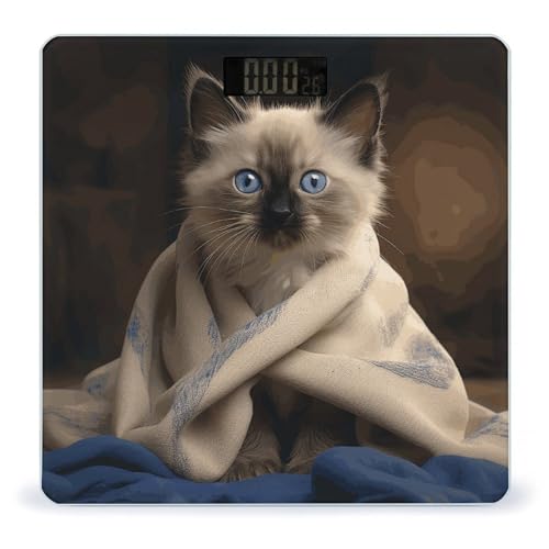 Báscula Digital de Baño con Plataforma Amplia y Display LCD miniatura 1
