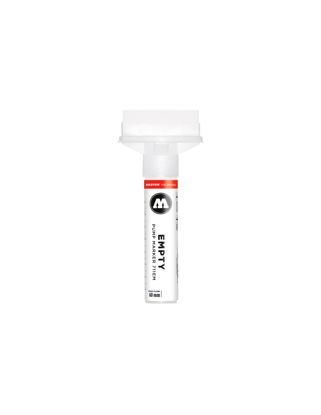 Molotow Masterpiece Empty Acrylic Paint Marker, 60mm, Compatible with Most Paints and Inks (711.000)