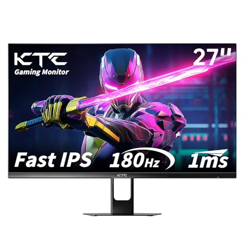 KTC 27 Inch Gaming Monitor 180Hz, Full HD 1920x1080 Fast IPS Computer Monitor, DP 1.4 & HDMI 2.1...