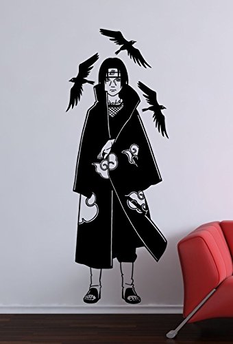 Naruto – Itachi Uchiha Wall Sticker, Vinyl, black, Medium