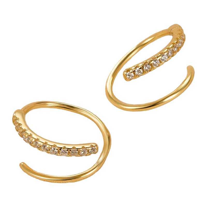 Bling Queen WomenS Gold Plated Spiral Hoop Earrings With Cubic Zirconia, Hoop Earrings For Women Gold, Spiral Hoop Earrings For Women, Trendy Spiral Earrings For Girls, Zirconia Earrings(Gold) (B0CR6NVN6C) Amazon Price History, Amazon Price Tracker