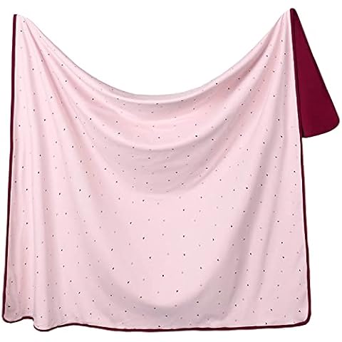 Baby 100% Cotton Blanket,Double Layer Swaddle Four Seasons Available Blanket 80 * 100cm for Newborn Baby Boy Girl Cover