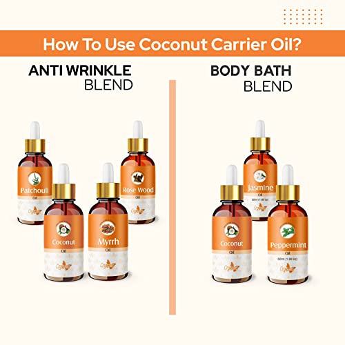 Image of Crysalis Coconut (Cocos Nucifera) Oil|100% Pure & Natural Undiluted Carrier Oil Organic Standard For Skin & Haircare|Nourishes & Softens Skin, Improves Skin Appearance, Prevents Dry Hair-100ml