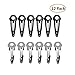 12 Pack Multi Tool Tactical Hair Clips,Stainless Steel Hairpin for Bottle Opener/Box Cutter/Screw Driver/Scrapper/Trolley Coin, Women Self-defense Tool Survival Kit