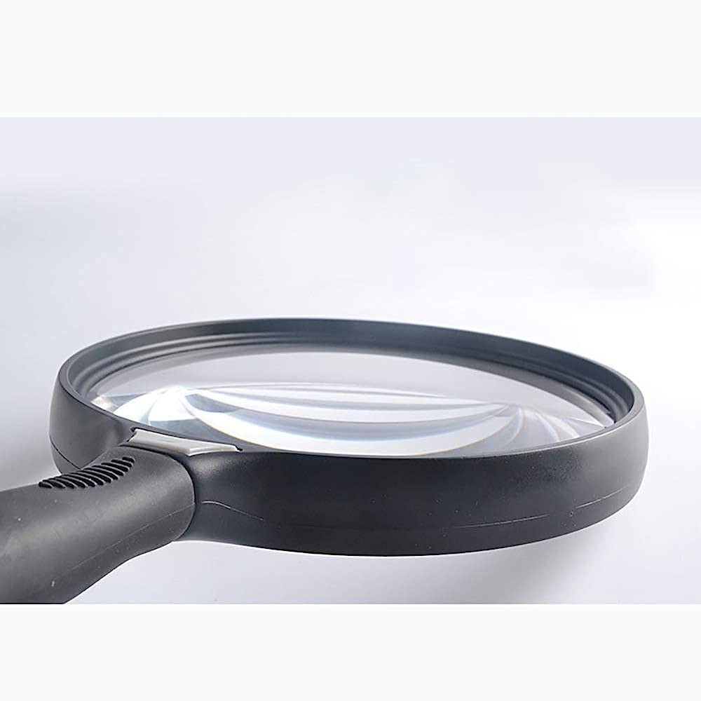 Lente d'Ingrandimento Portatile Professionale 5X per Gioielli, Lente d'Ingrandimento Portatile per Leggere giornali e Gioielli/Nero