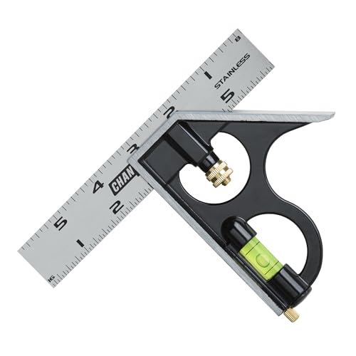 CHANNELLOCK High-Visibility Stainless Steel 6-Inch Combination Square 8100-006CS
