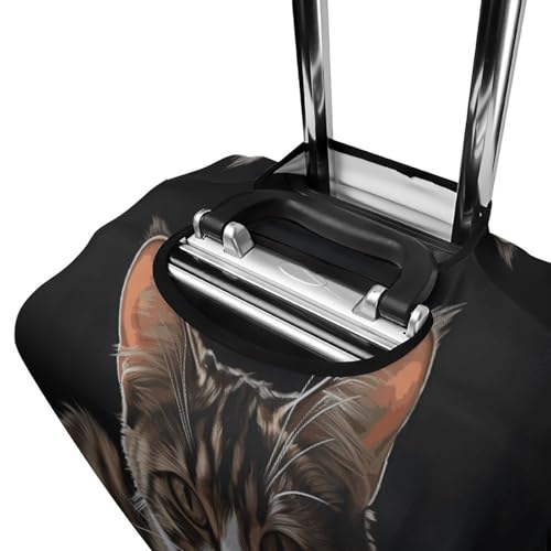 Housse pour valise élastique résistante polyester blanc taille M
