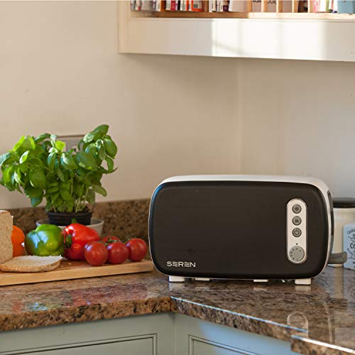 BergHOFF Seren Side Loading Toaster with Cool Touch Exterior and Removable Crumb Tray, With Black Panel use as Serving Tray — view 2