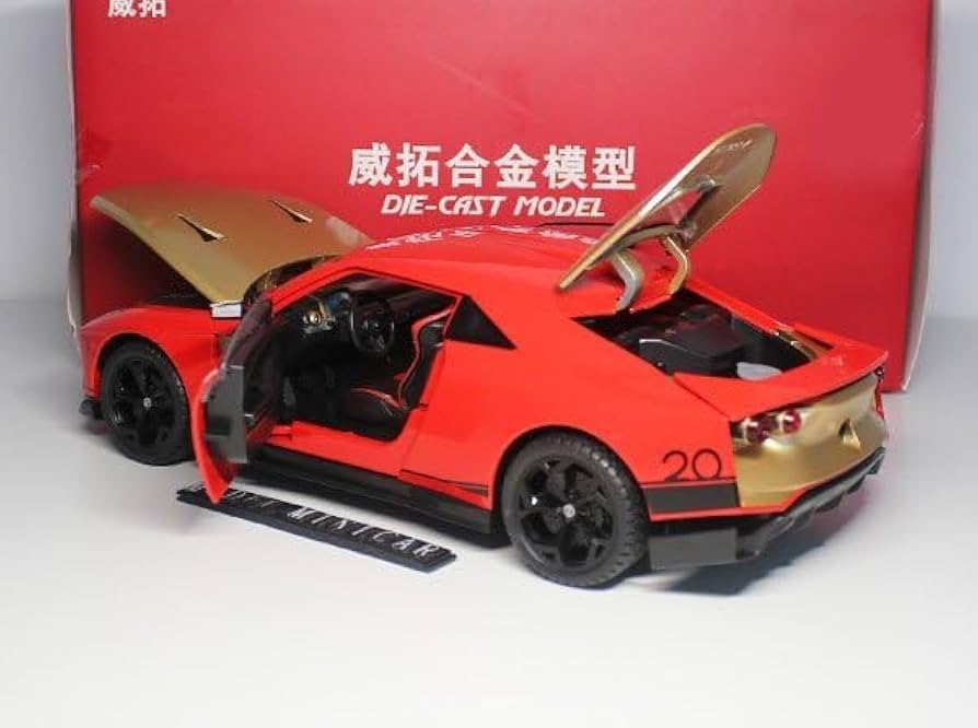 日産 GT-R 50 by Italdesign 1/18 レッド Nissan GT-R50 by Italdesign 1:18 model car AUTOart 77514